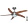 FAN VENTILATION WITH LIGHT UNITED UCF-665 132cm BROWN